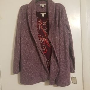 NWT: Dana Buchman Sweater/Tunic Set